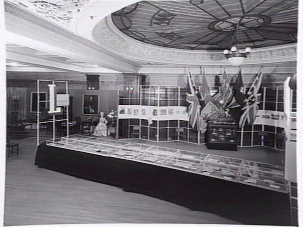 Historical exhibition, with a maritime flavour, in the Port Authority Building, Market St., Melbourne, Melbourne City (1948)