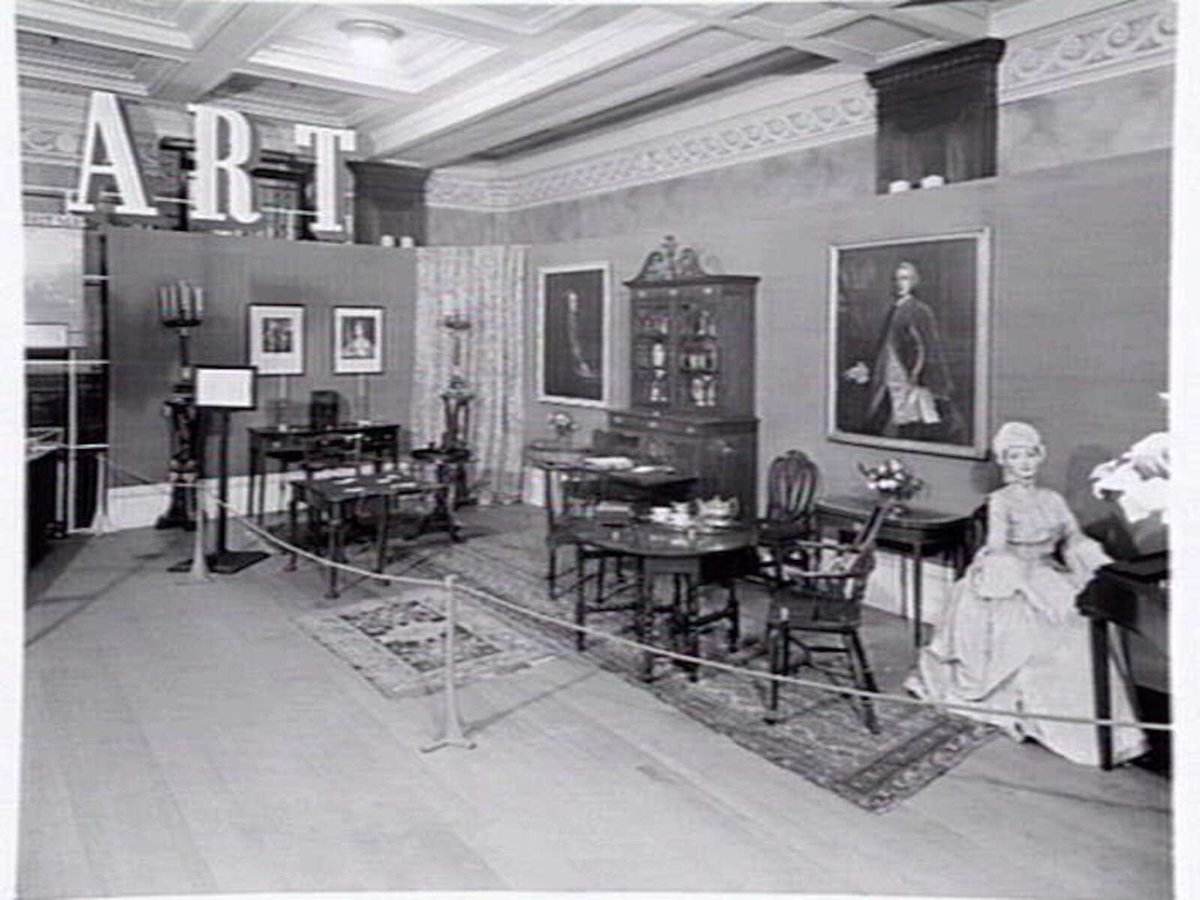 Historical exhibition, with a maritime flavour, in the Port Authority Building, Market St., Melbourne, Melbourne City (1948)