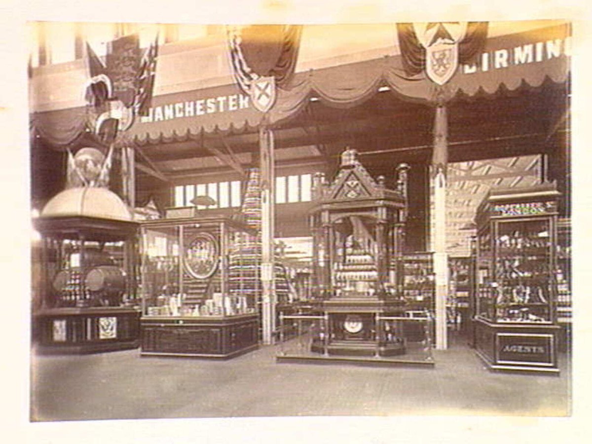 British Court Interior Melborne Exibition [i.e. Melbourne Exhibition] (1885–87)