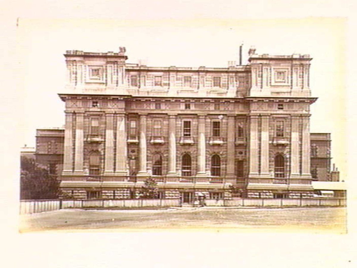 Parliment [i.e. Parliament], Library front Melborne [i.e. Melbourne] (1885–87)