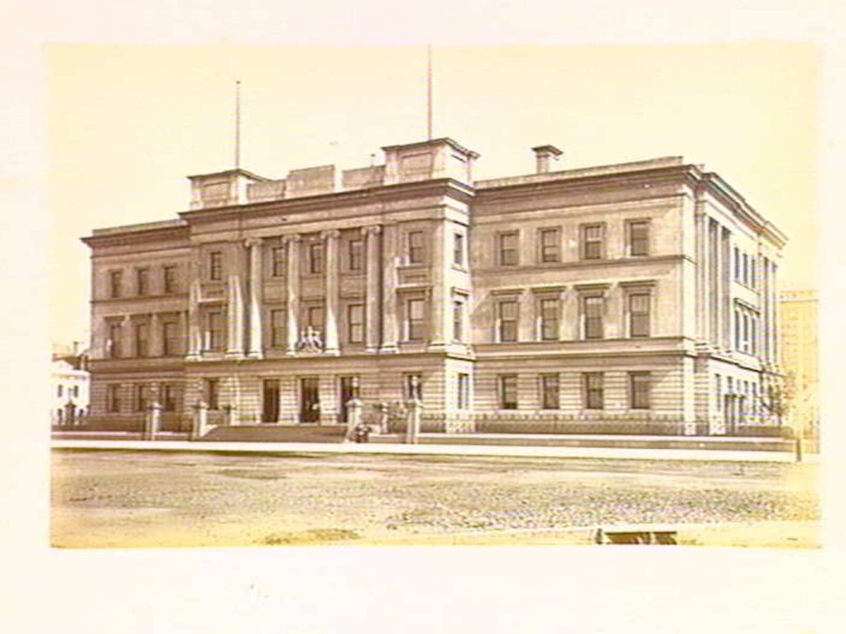 Costom [i.e. Custom] House Melborne [i.e. Melbourne], Melbourne City (1885–87)
