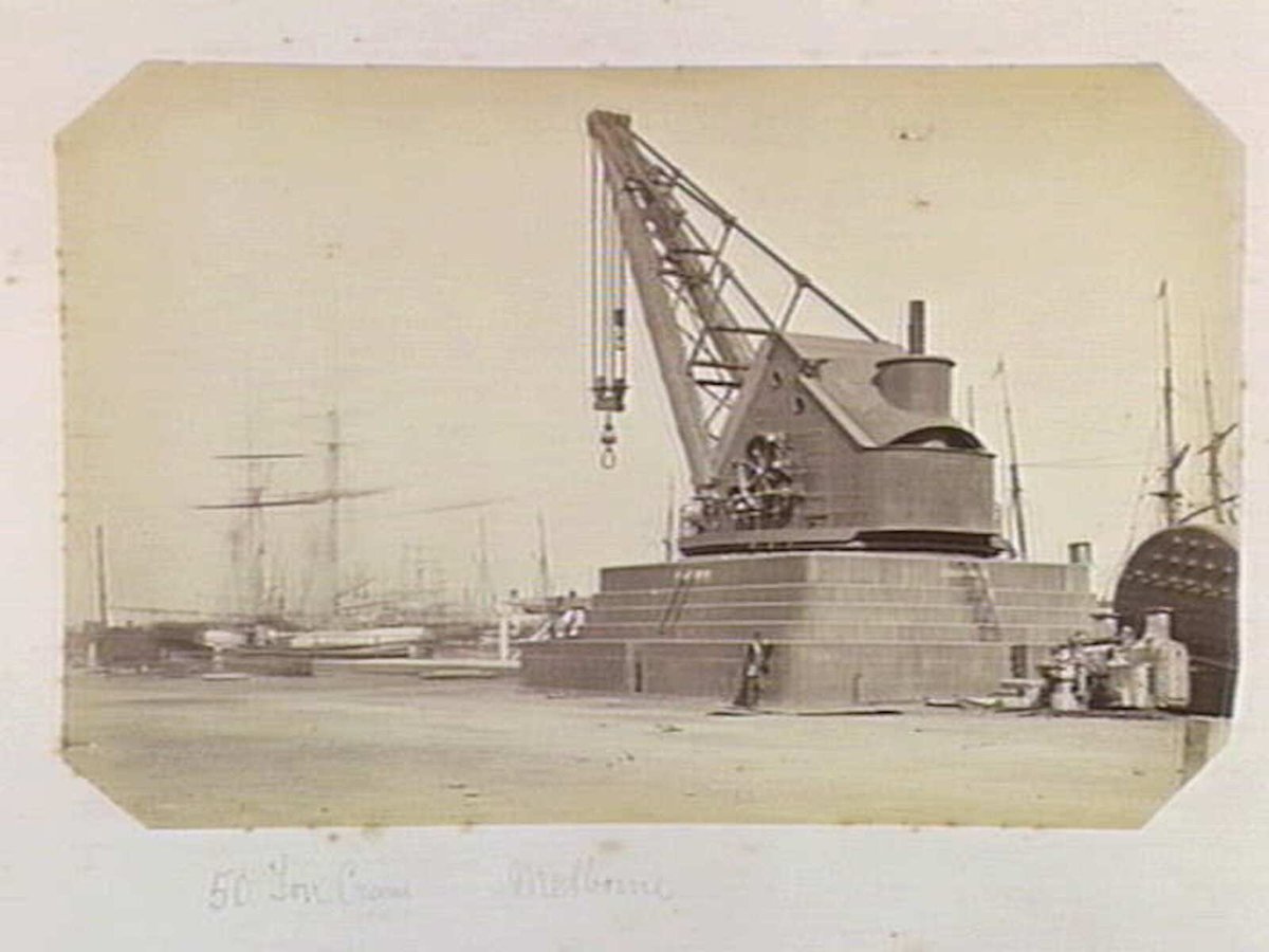 50 Ton Crane Melborne [i.e. Melbourne] (1885–87)