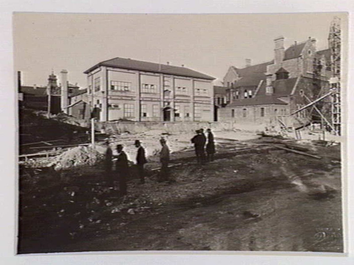 Yard of the Old Melbourne Gaol after demolition, Melbourne City (1929)