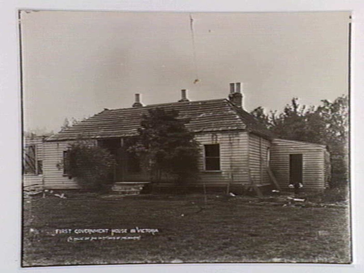 First Government House in Victoria (a relic of the early days of Melbourne), Melbourne City (1933)