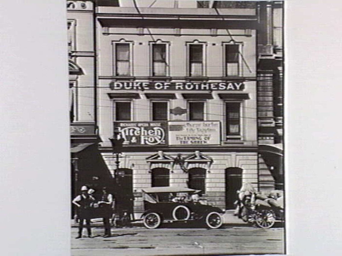 Duke of Rothesay Hotel, 24-6 Elizabeth Street, Melbourne, Melbourne City (c. 1920)