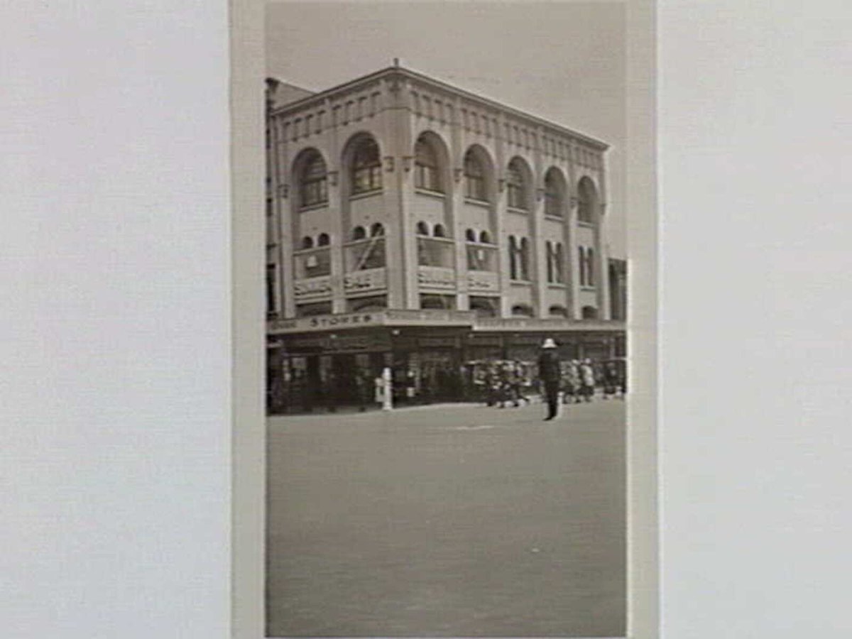Norman's Building on the N.E. corner of Bourke and Russell Streets, Melbourne City (1934)