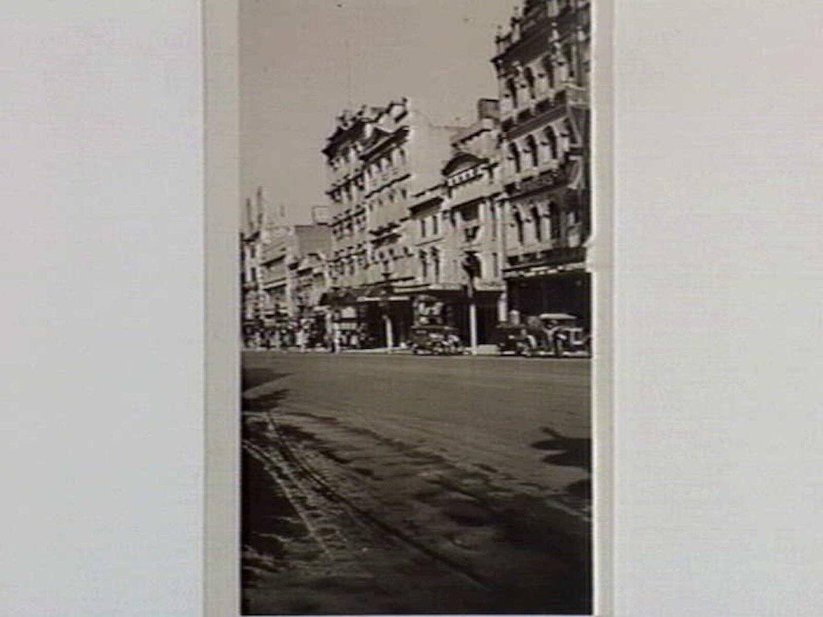 Mayfair Theatre and old Waxworks, Bourke St, Melbourne City (1934)