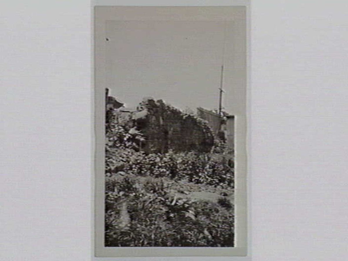 Remains of wall round gasometer, Cremorne Gardens, Richmond (1933)