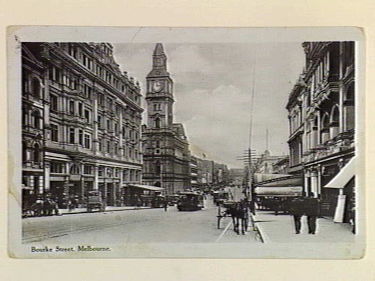 Bourke Street, Melbourne, Melbourne City (c. 1909)