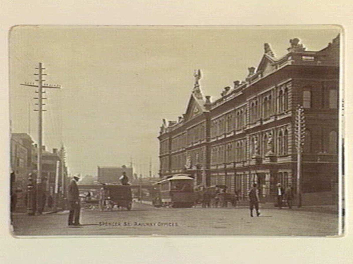 SPENCER ST. RAILWAY OFFICES, Melbourne City (c. 1907)