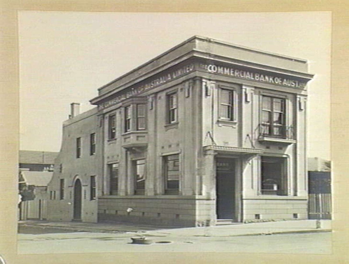 Commercial Bank of Australia Ltd. bank building at Malvern, designed by Ward and Carleton (1900–25)