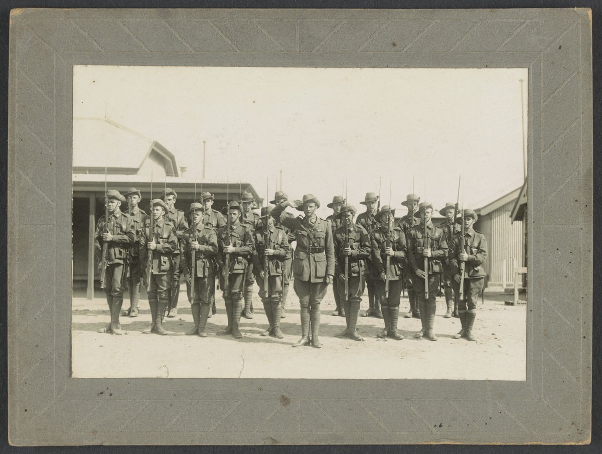 22nd Battalion B Company at camp, North Williamstown, Williamstown North (1923)