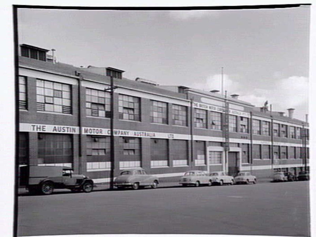 Austin Motor Company - The British Motor Corporation in Australia - Nuffield Australia, 109 Dudley Street, West Melbourne (c. 1954)