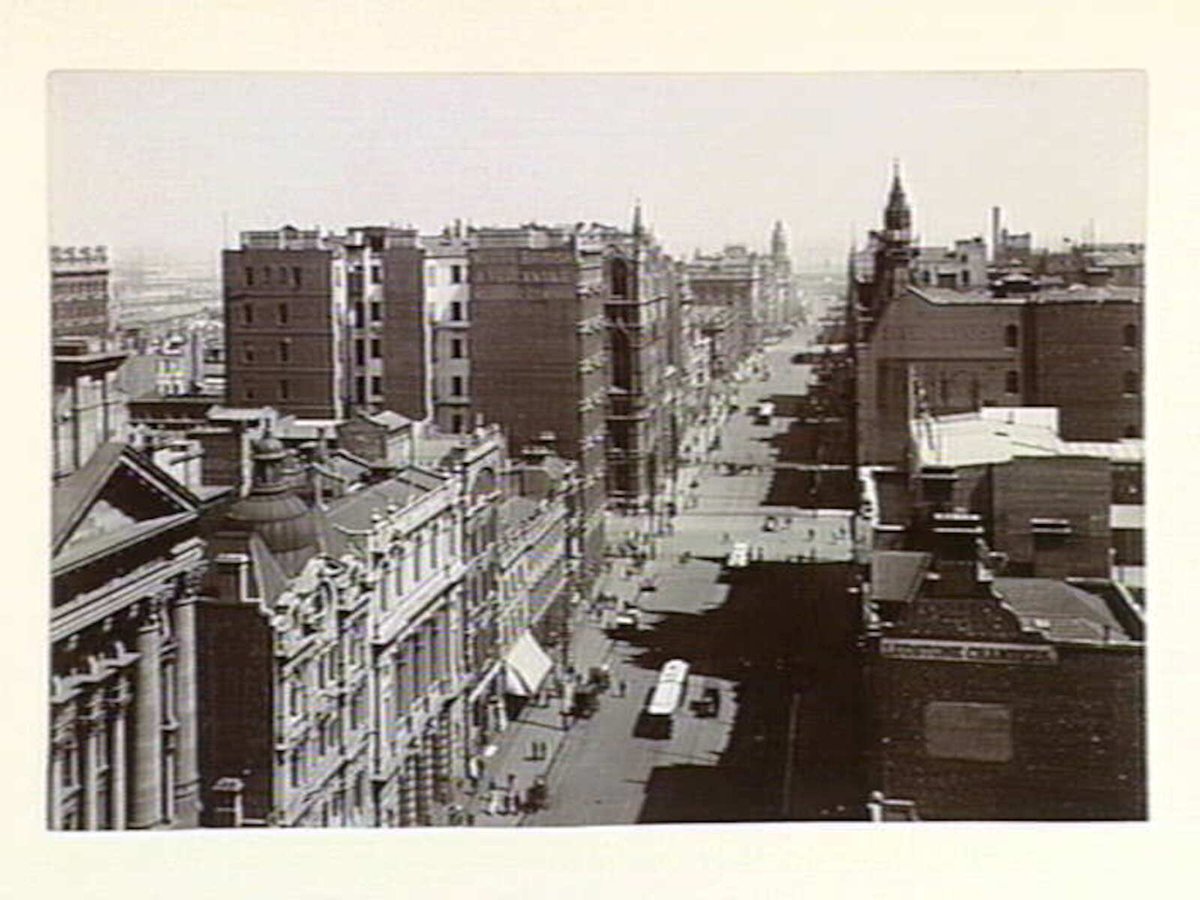 Collins Street looking west, Melbourne City (1913–14)