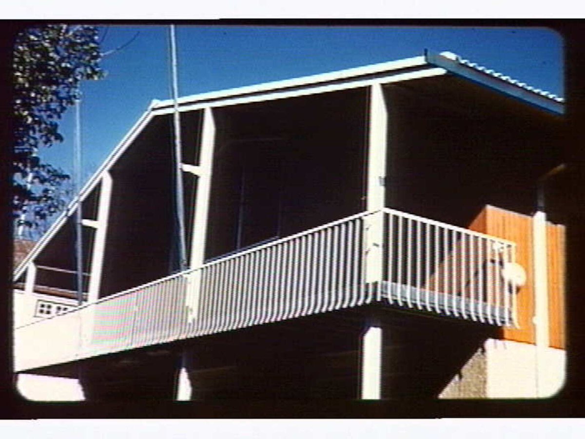Melbourne Grammar boatshed. (Mockridge, Stahle, Mitchell. 1953) Melb. Vic, South Yarra