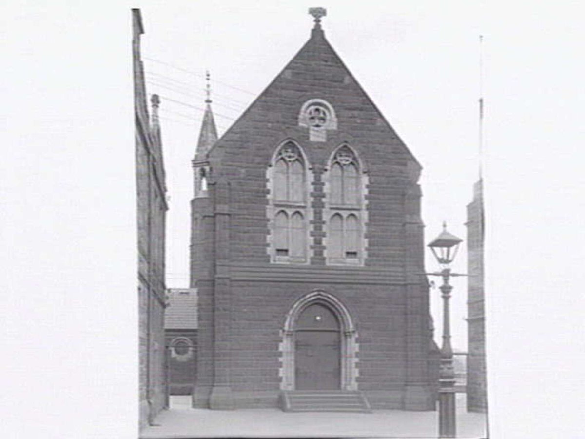 Melbourne Grammar School Chapel, interior and exterior views, South Yarra (c. 1947)