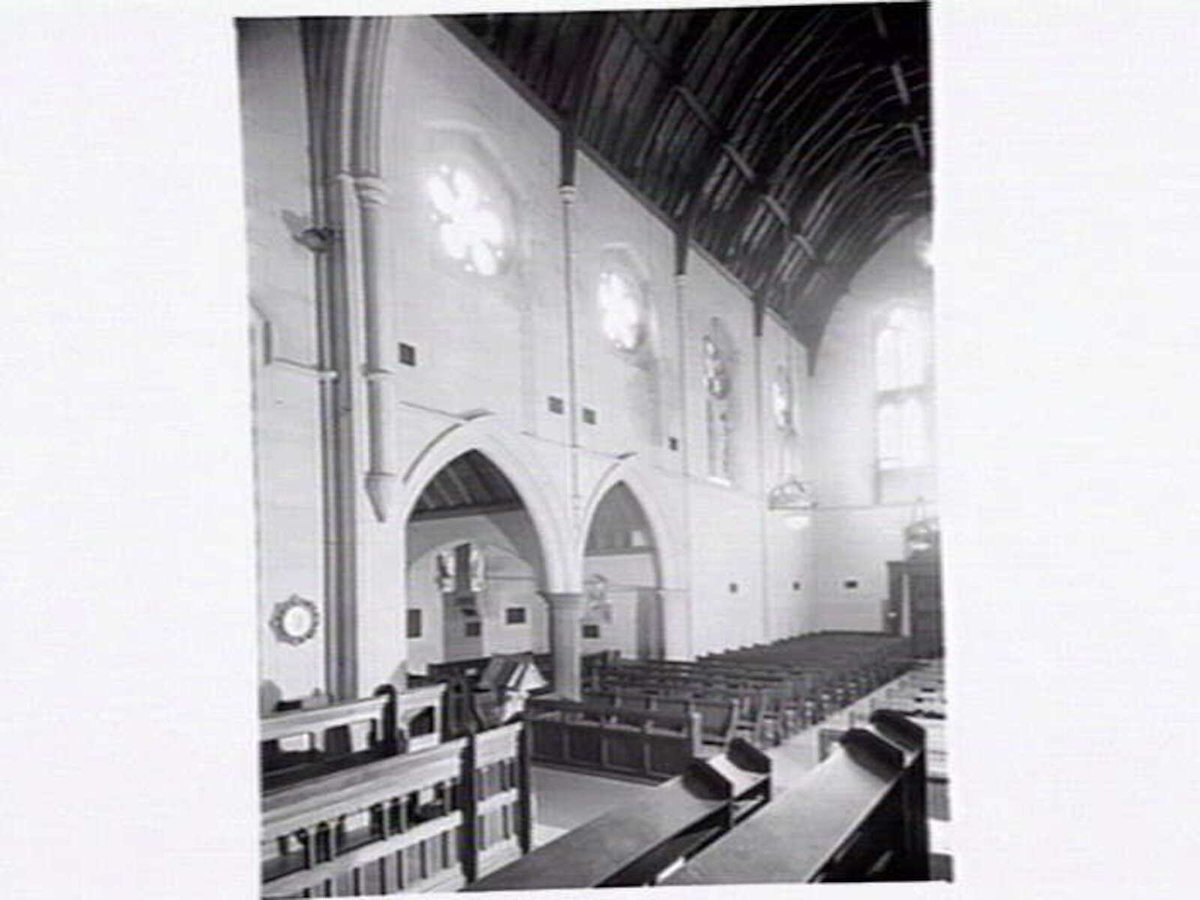 Melbourne Grammar School Chapel, interior and exterior views, South Yarra (c. 1947)