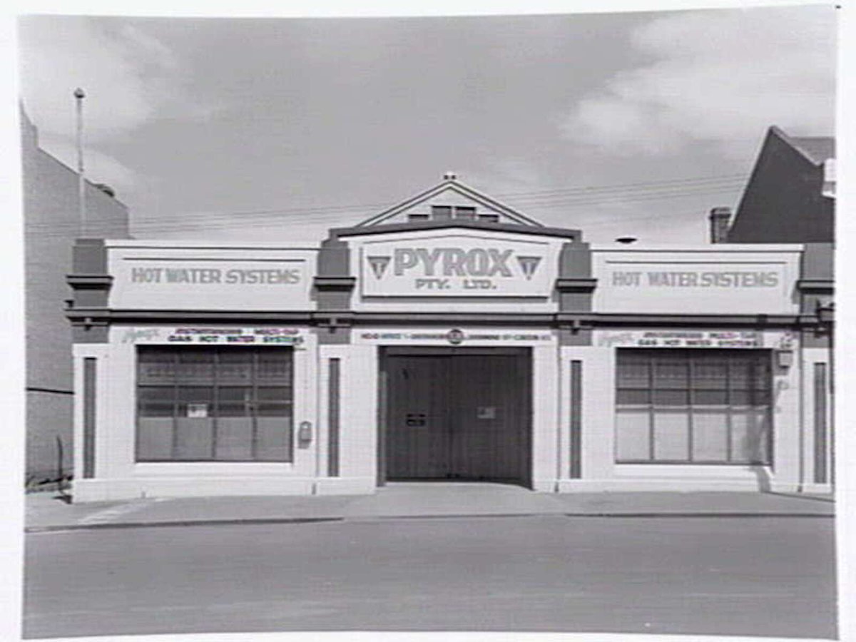 Pyrox P/L, Drummond St., Carlton, and display at Exhibition Buildings (1947)