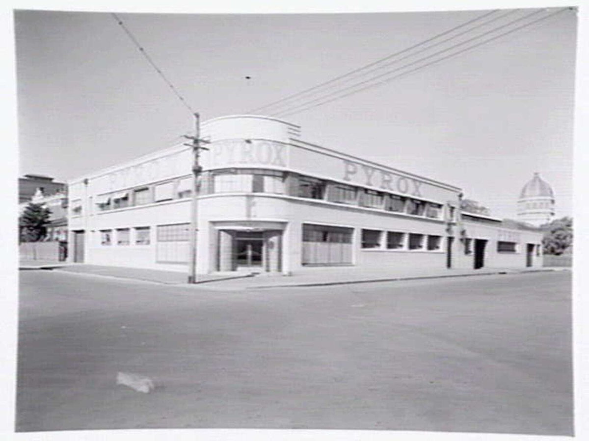 Pyrox P/L, Drummond St., Carlton, and display at Exhibition Buildings (1947)
