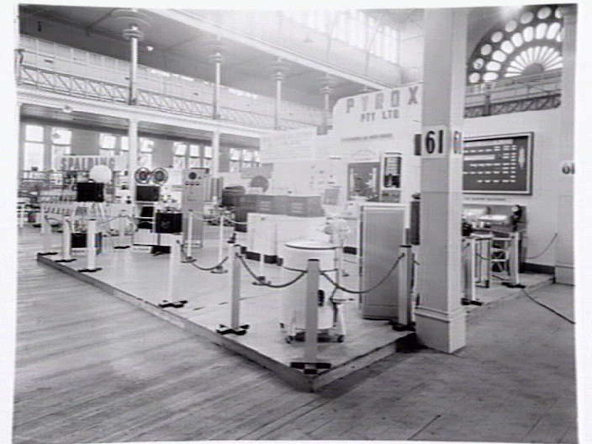 Pyrox P/L, Drummond St., Carlton, and display at Exhibition Buildings (1947)