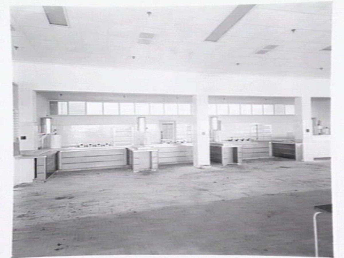 Centenary Woollen Mills, Nepean Hwy, Brighton East cafeteria, equipment by Gardner & Naylor (1949)