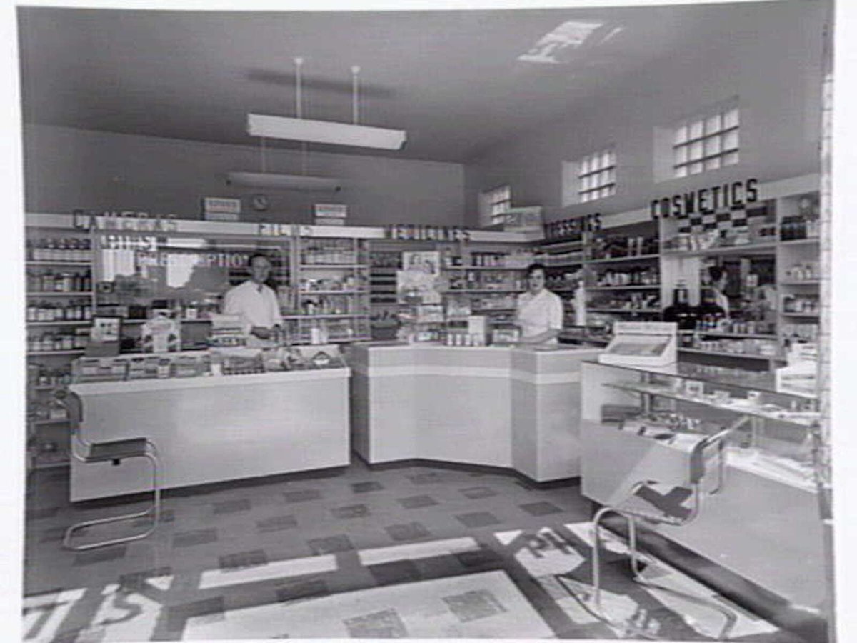 Keith's Pharmacy, High Street, Ashburton (1952)
