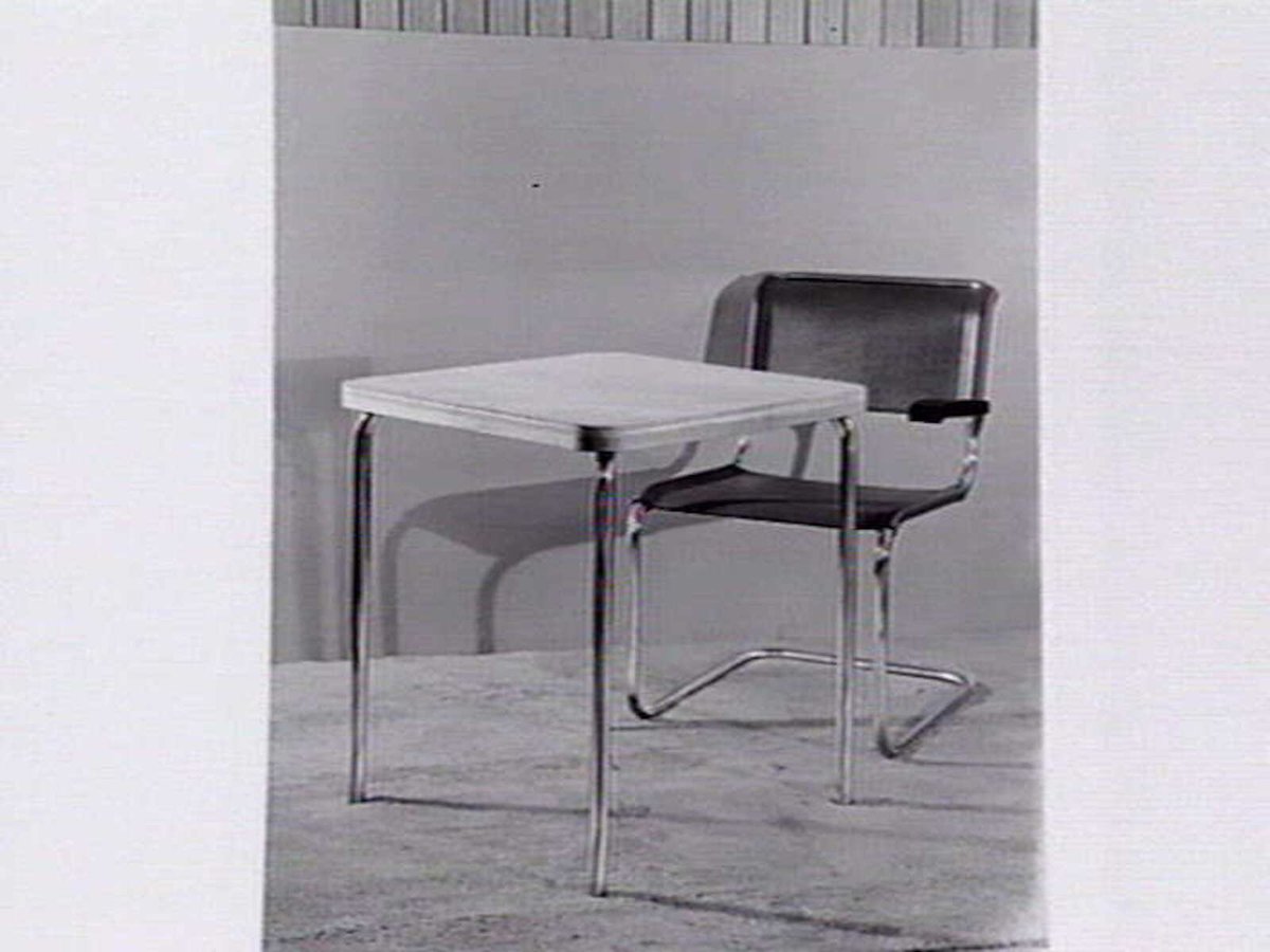 Tubular chrome furniture made by Healing Ltd., Melbourne (1936)