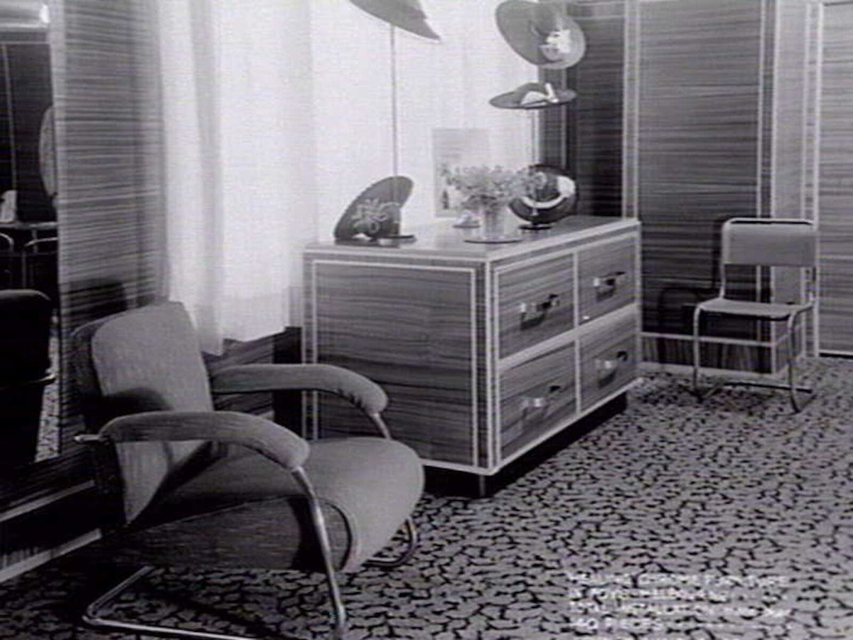 Tubular chrome furniture made by Healing Ltd., Melbourne (1936)