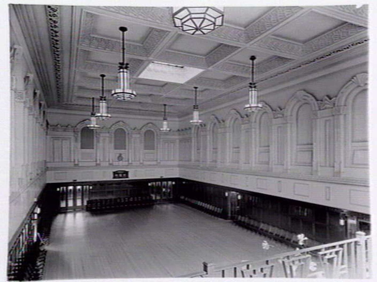 Interior views of Richmond Town Hall (1936)