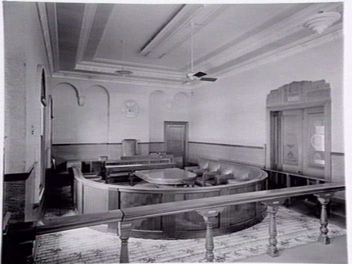 Interior views of Richmond Town Hall (1936)