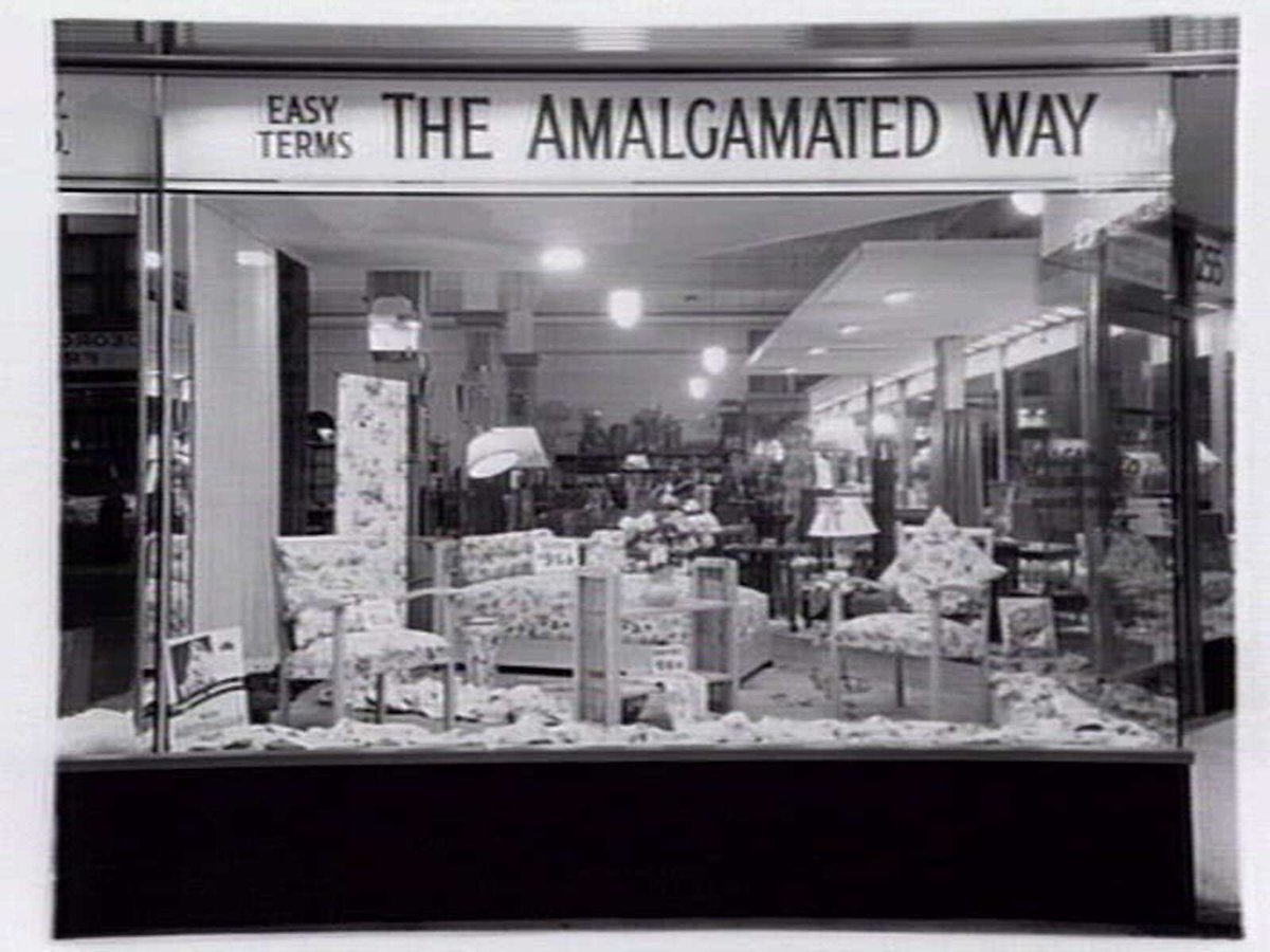 Views of the Amalgamated retailers, 255 Smith Street, Fitzroy, corner St. David street (c. 1940)