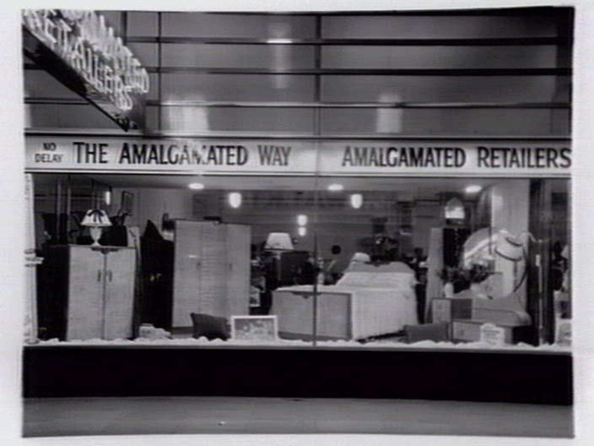 Views of the Amalgamated retailers, 255 Smith Street, Fitzroy, corner St. David street (1940?)