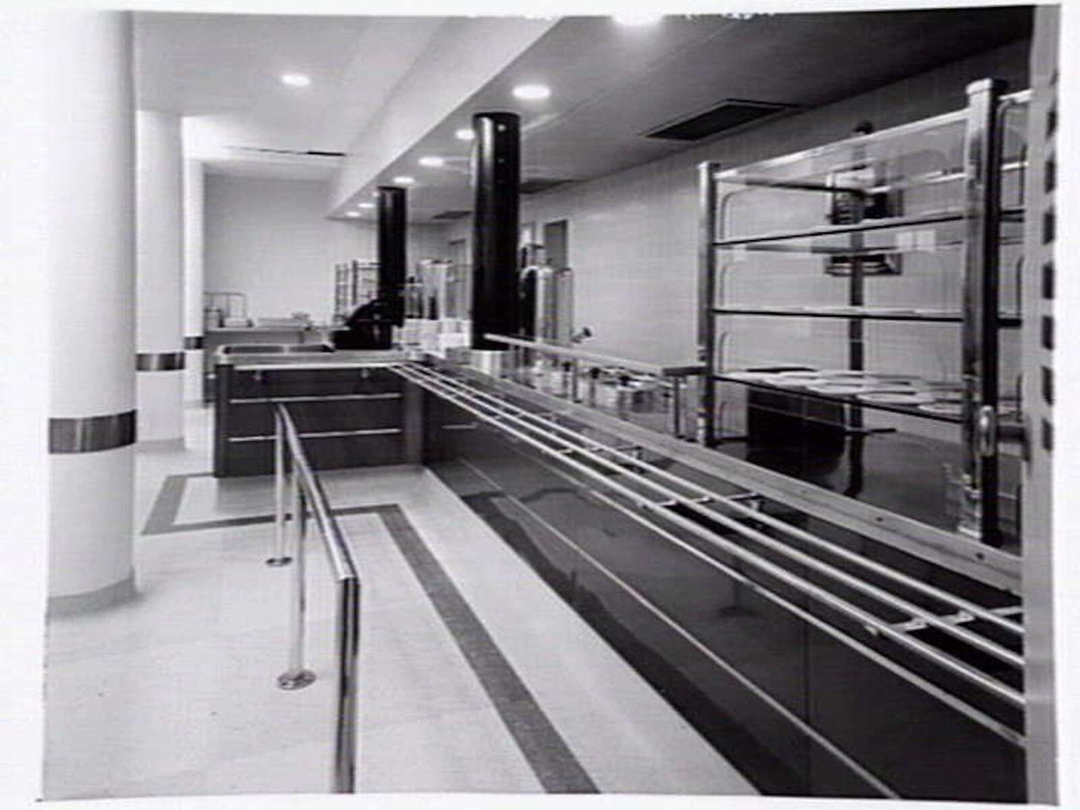 Installation of kitchen/cafeteria fittings by Gardner & Naylor, at the CTA (Commercial Travellers' Association),328 Flinders St., Melbourne, Melbourne City (1950)