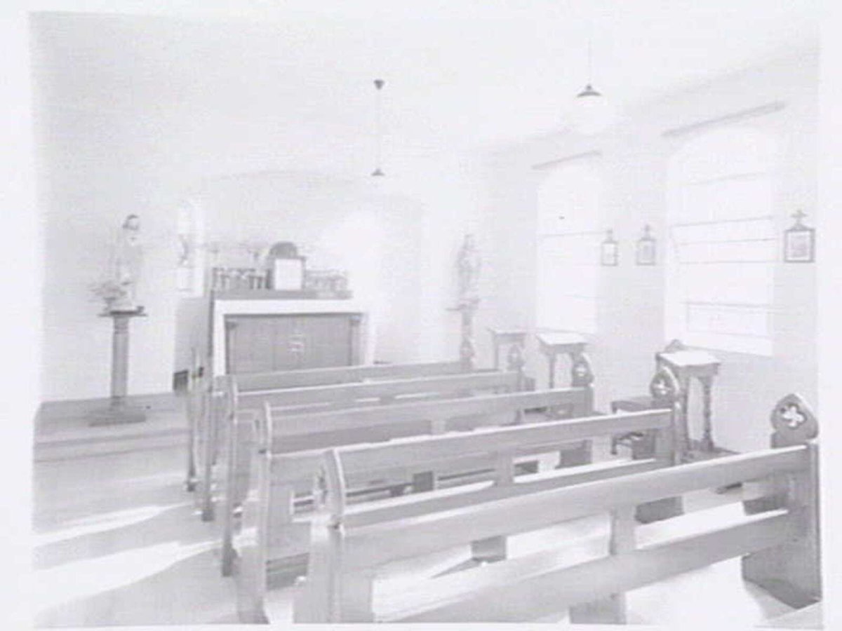 St. Vincent de Paul Girls' Orphanage, Napier St., South Melbourne, showing exterior views, girls in quadrangle and interiors of chapel, dining room and kitchen (1940?)