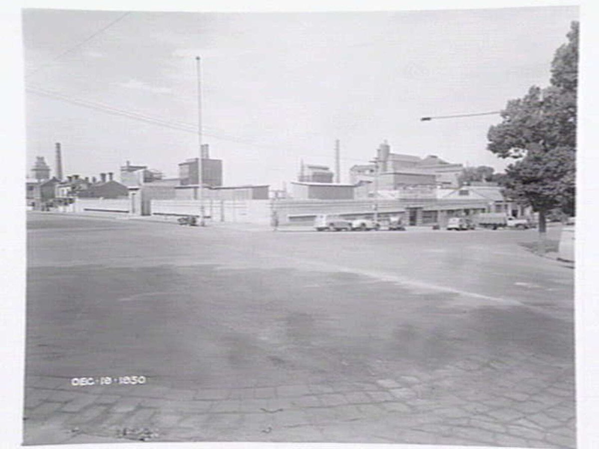 Location unidentified, possibly 278 Queen Street, Melbourne, future site of Elastic Webbing Pty. Ltd, Melbourne City (1950–51)