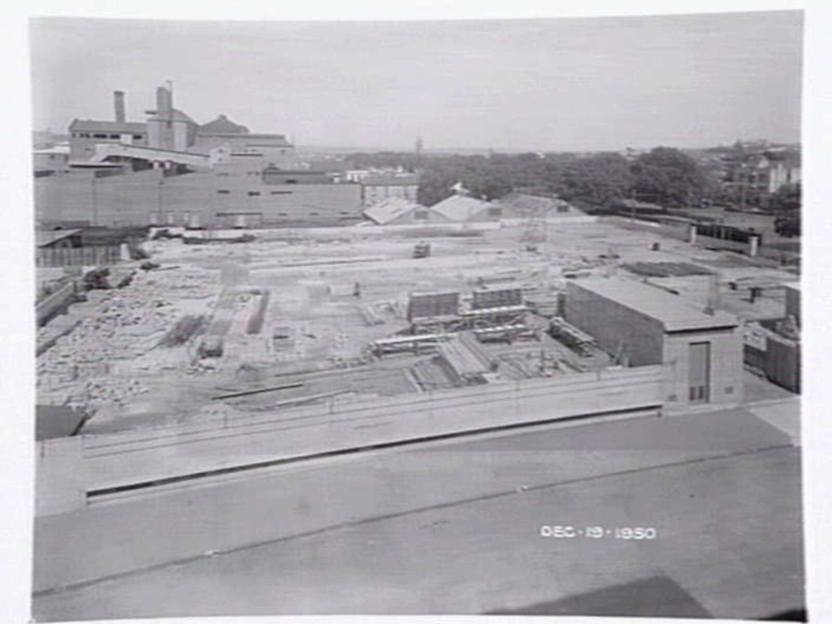 Location unidentified, possibly 278 Queen Street, Melbourne, future site of Elastic Webbing Pty. Ltd, Melbourne City (1950–51)