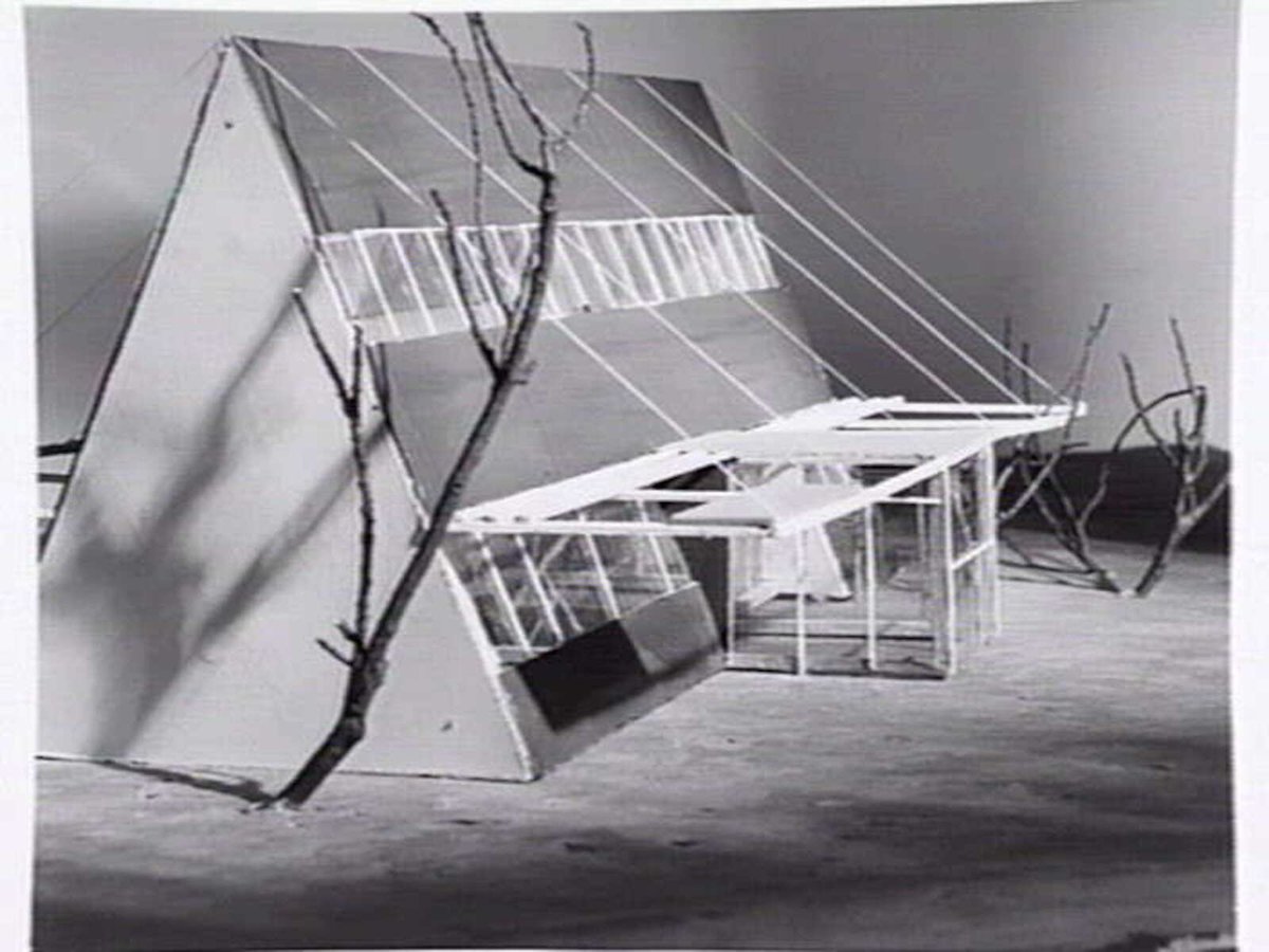 Student model of the Stargazer house built for M. Castle on the corner of Taurus and Aquila Streets North Balwyn, Balwyn North (1952)