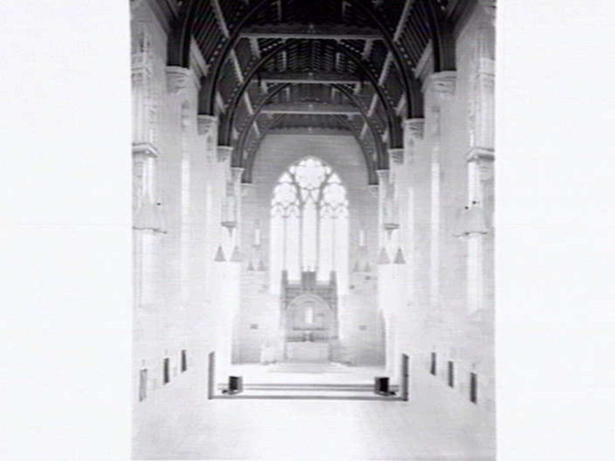 Newman College Chapel in grounds of University of Melbourne, Parkville (1941?)