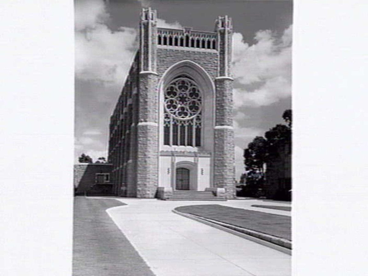 Newman College Chapel in grounds of University of Melbourne, Parkville (c. 1941)