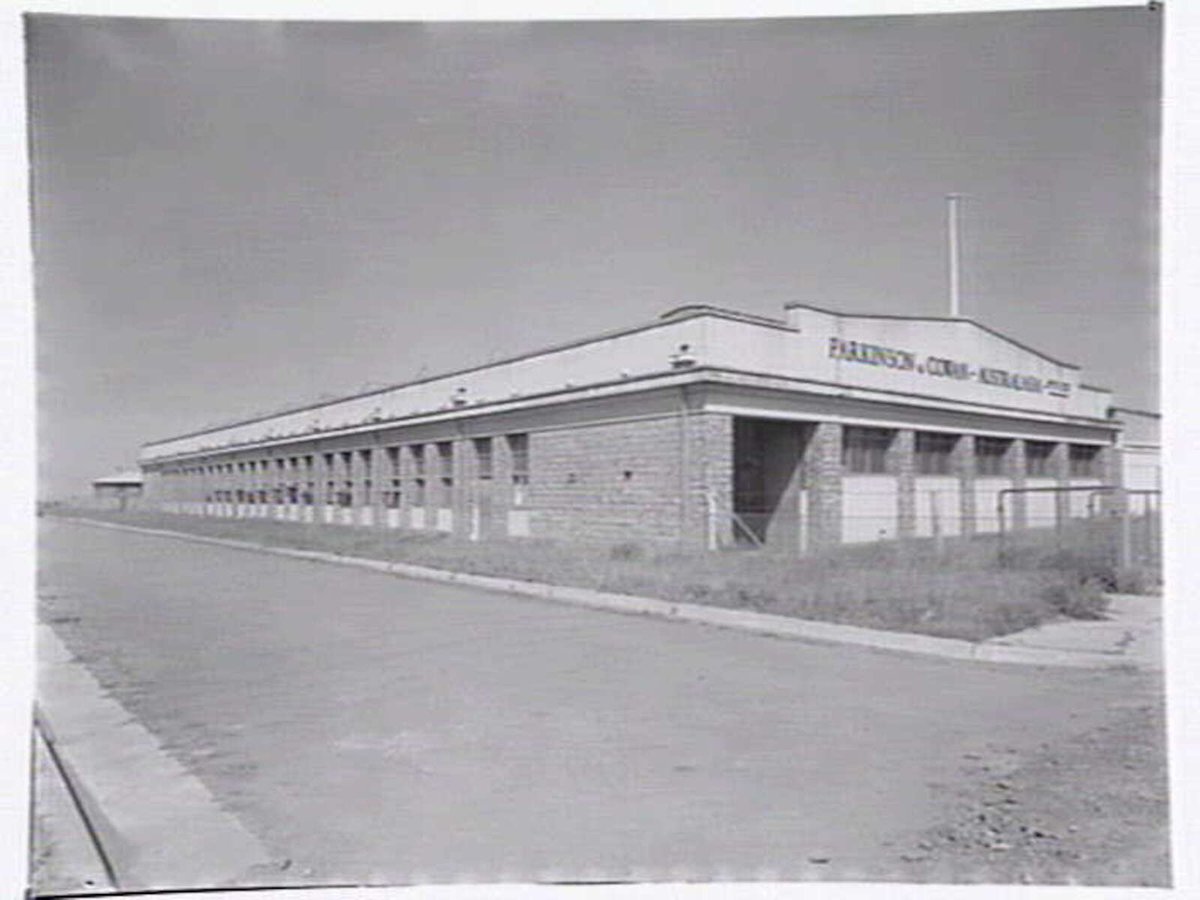 Interior and exterior views and products produced by Parkinson & Cowan Australasia, stove manufacturers of Sunshine Rd. Footscray West (1946)