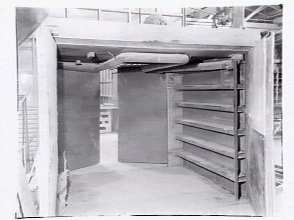 Interior and exterior views and products produced by Parkinson & Cowan Australasia, stove manufacturers of Sunshine Rd. Footscray West (1946)
