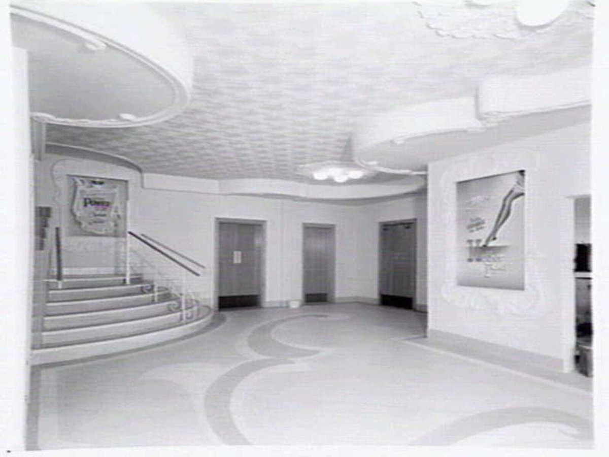 Exterior and interior of Hoyts Bentleigh picture theatre, corner of Centre Rd. and Nicholson St., Bentleigh (1948)
