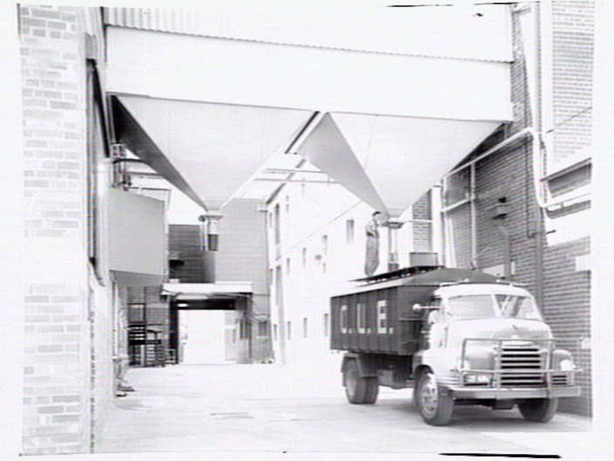 C.U.B. storage containers in Richmond (1954)