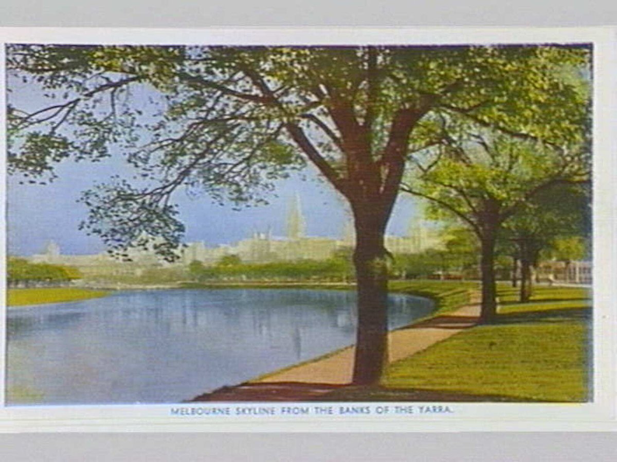In Scenic Colour Melbourne, Fitzroy (c. 1950)