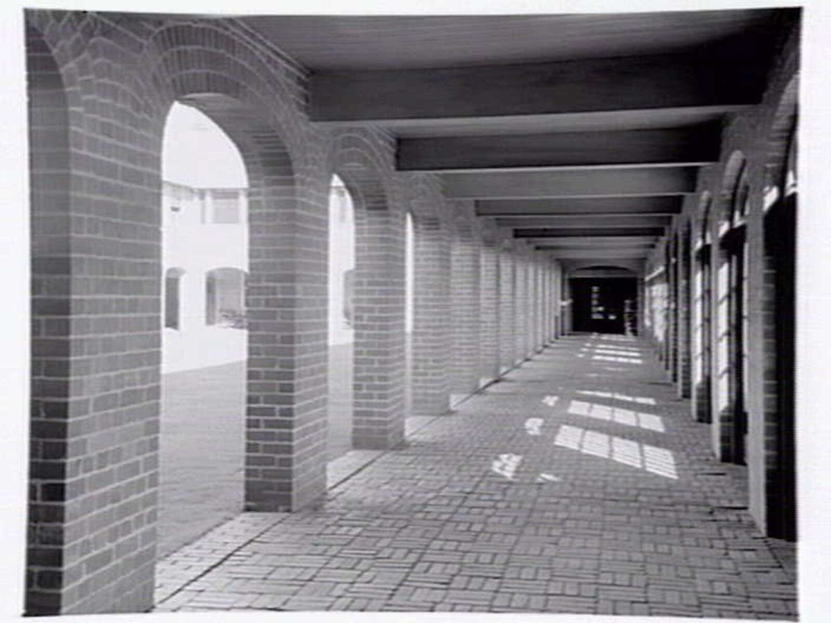 Toorak College, Mornington Rd., Mt. Eliza, showing buildings, grounds, facilities and students in class (1949)