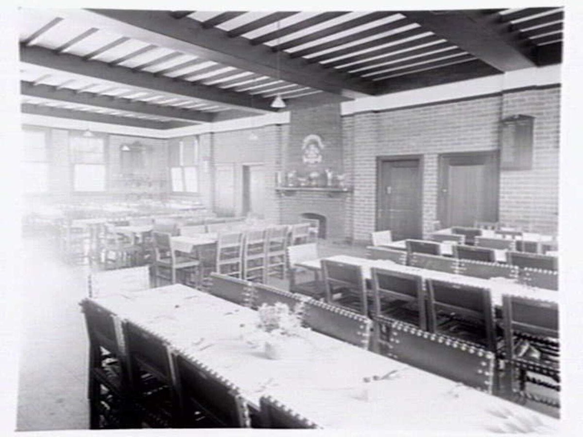 Toorak College, Mornington Rd., Mt. Eliza, showing buildings, grounds, facilities and students in class (1949)
