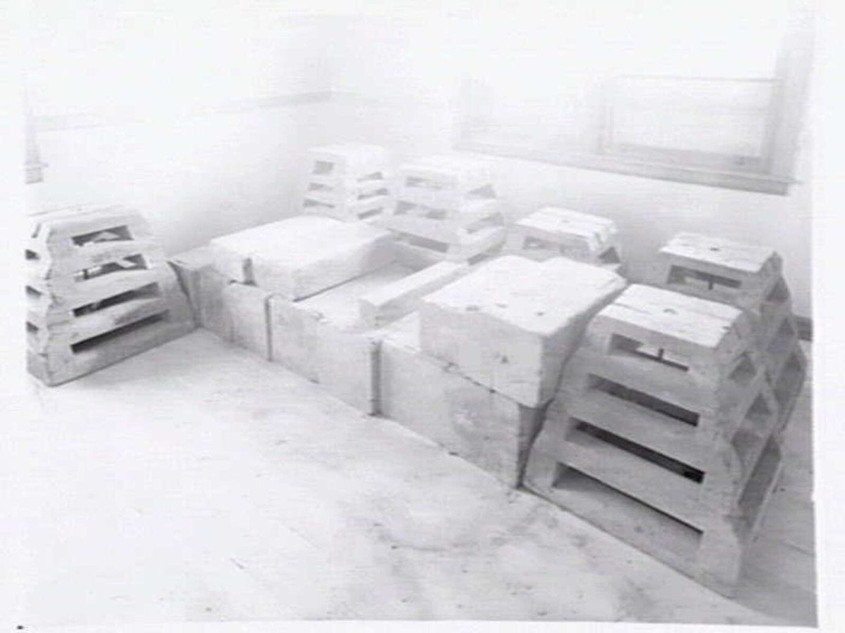 Housing Commission of Victoria pre-fabricated timber houses, showing construction in kitchen, bathroom and laundry, transfer of sections to building sites and positioning of houses on blocks at Sandringham Estate (1949)