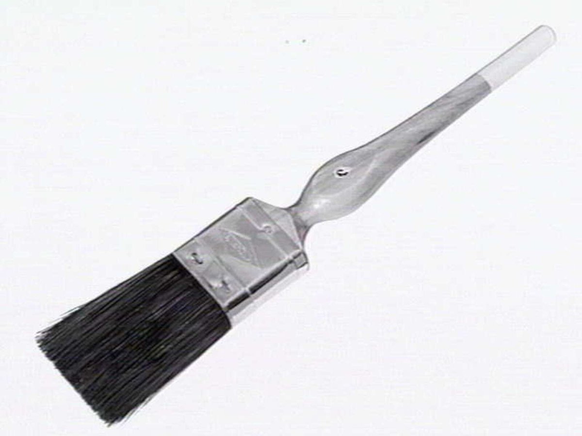 Thomas Mitchell & Son brushwear products, including broom heads, mops, straw brooms, paint brushes, feather dusters, scrubbing brushes and view of premises at 120-152 Victoria St., Brunswick (1952)