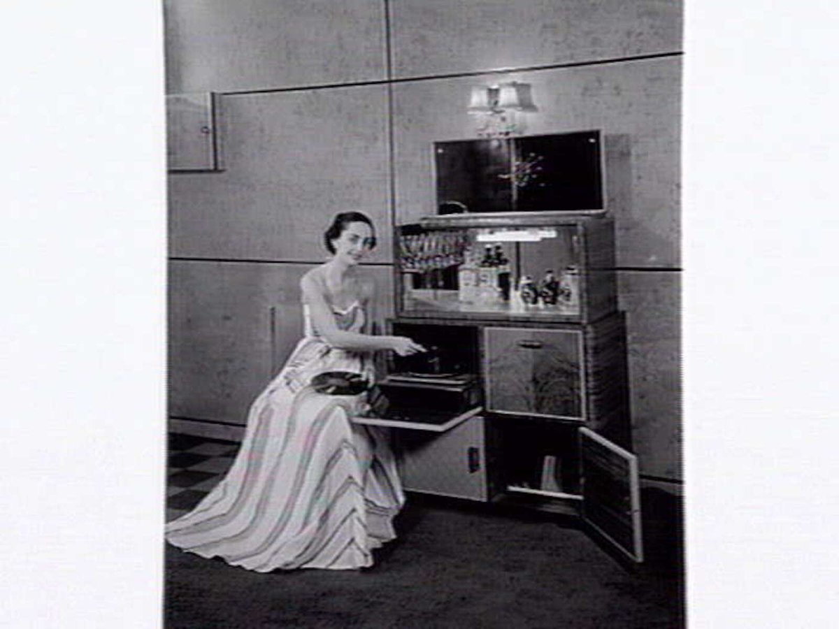 Classic brand sound equipment displayed at Classic Radios, Malvern East (c. 1953)