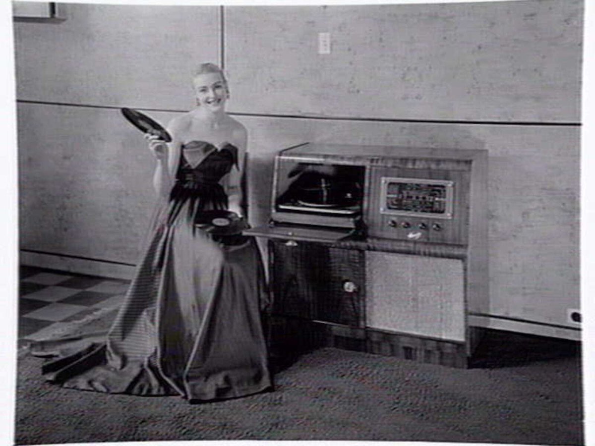 Classic brand sound equipment displayed at Classic Radios, Malvern East (1950–56)